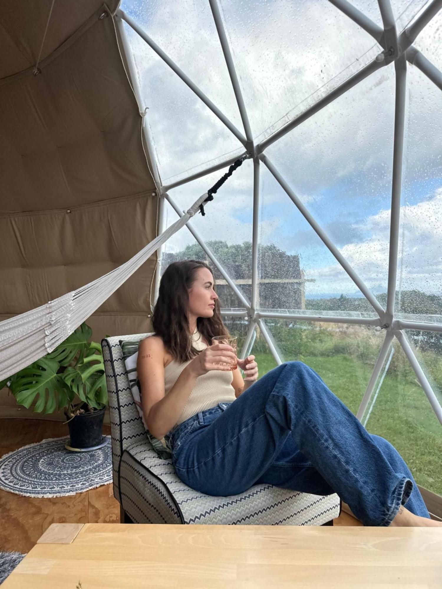فندق 1 Waipu Off-Grid Eco Seaview Geodesic Glamping Dome المظهر الخارجي الصورة