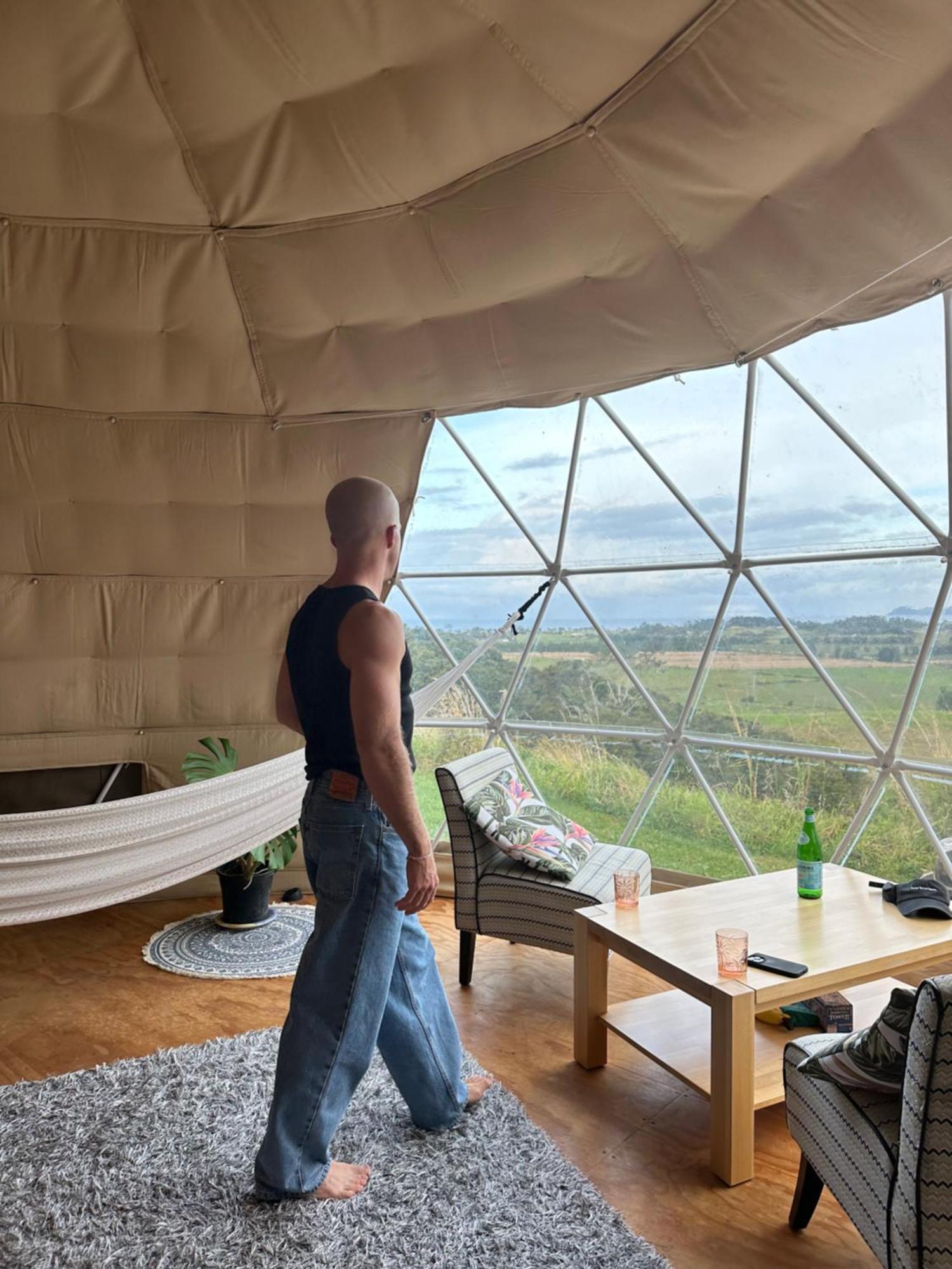 فندق 1 Waipu Off-Grid Eco Seaview Geodesic Glamping Dome المظهر الخارجي الصورة