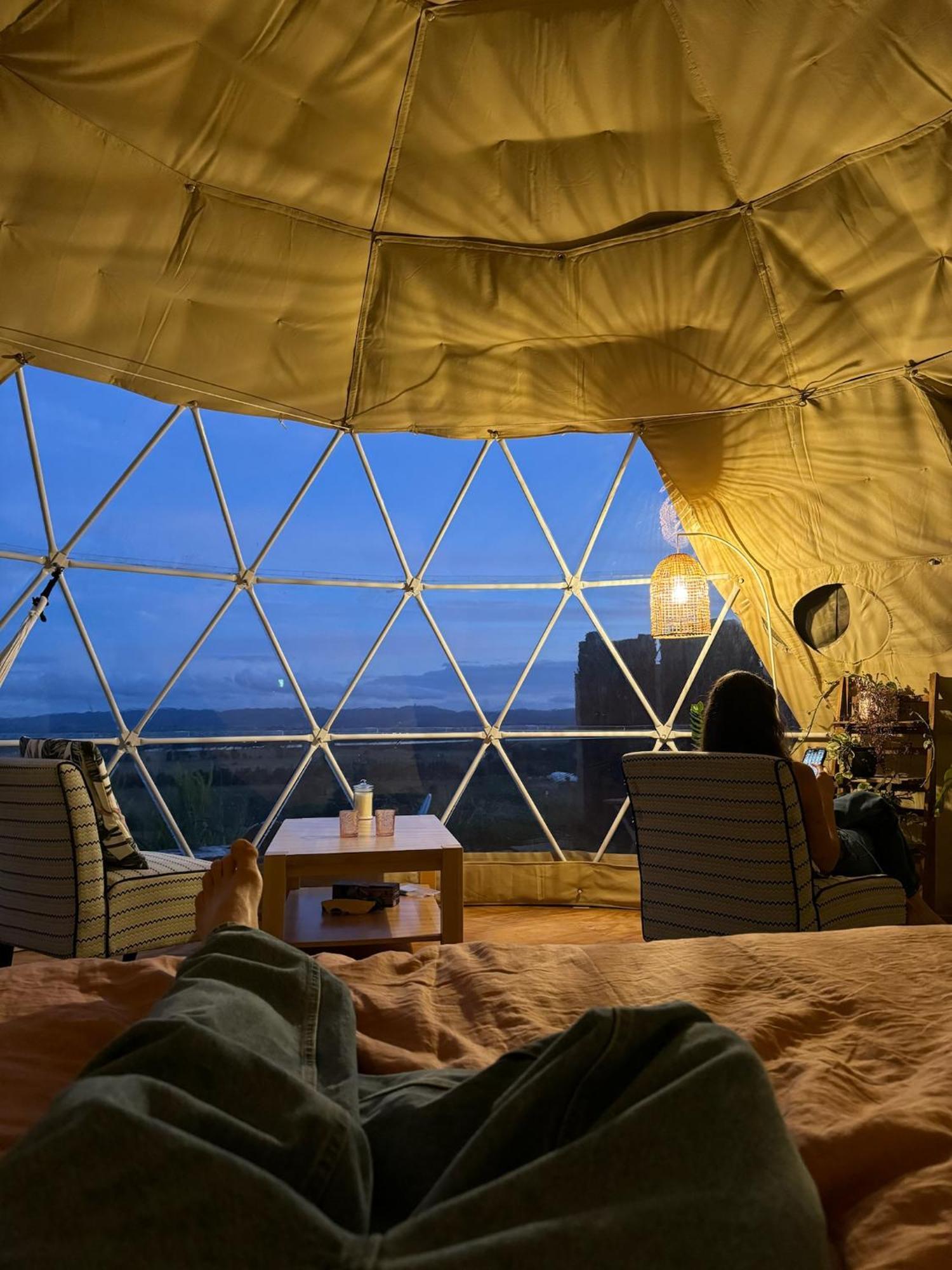 فندق 1 Waipu Off-Grid Eco Seaview Geodesic Glamping Dome المظهر الخارجي الصورة